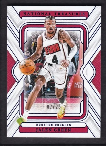 2024-25 JALEN GREEN 07/25 PANINI NATIONAL TREASURES