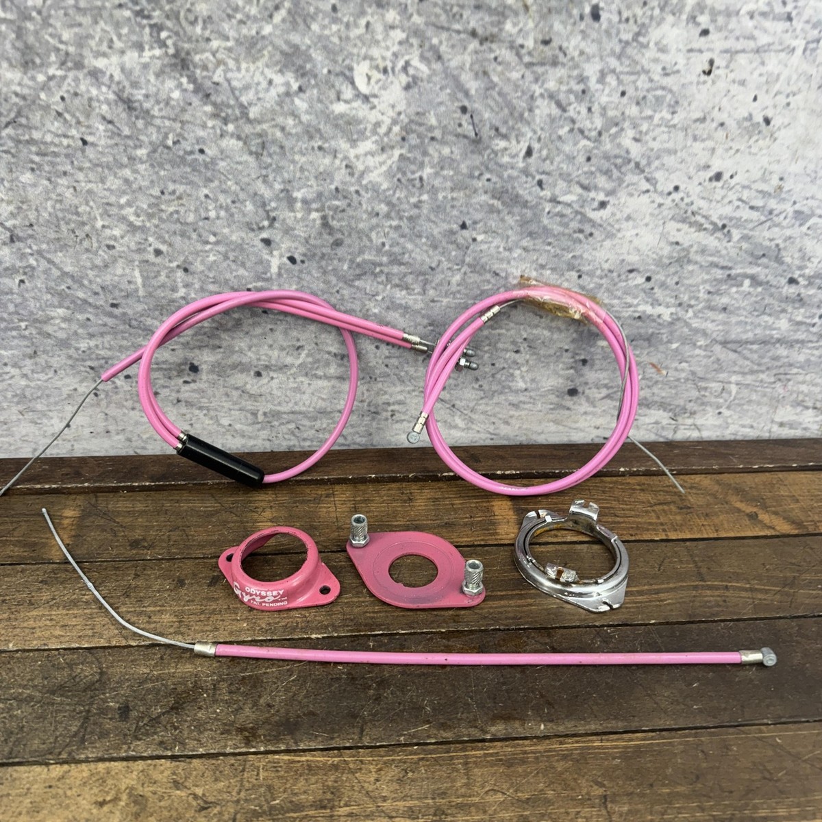 Vintage Odyssey Gyro BMX Parts Pink Detangler Rotor Cable Bubble