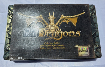 Sealed MEGA BLOKS Dragons Tower Draigar 290pc Tin Limited Edition Set 9896