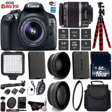 Canon EOS Rebel T6 DSLR Camera 18-55mm is II Lens Combo