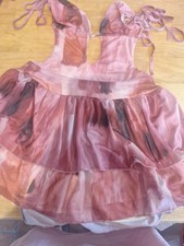 Shein Pink Cut Out Tie Neck Sides Mini Dress Size M. So Pretty Perfect Summer