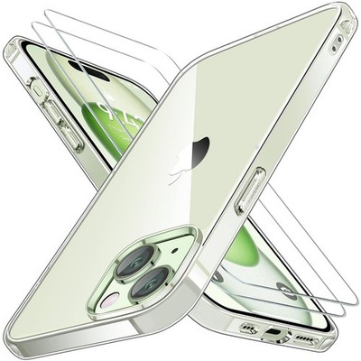 2in1 Glasfolie Display Schutz Hülle für Apple iPhone 13 Cover Case