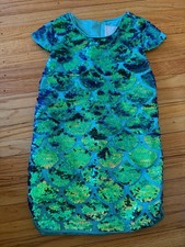 Disney Little Mermaid Princess Couture Ariel Sequin Scale Party Dress 4
