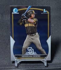 Nerwilian Cedeno 1st Chrome Prospect Rookie 2023 Bowman Card #BCP-81 Padres