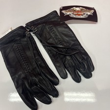 Harley Davidson Motorcycle Riding Women's Large Leather Gloves-New