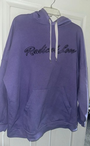 H&M “Divided” Radical Love Purple Hoodie /Size: M