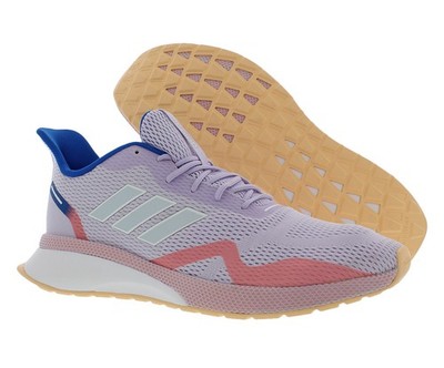 Adidas Novafvse X Womens Shoes Size 10, Color: Purple Tint/Sky Tint/Glow Orange