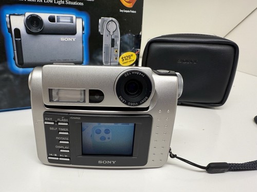 Vintage 1996 Original First SONY DSC-F1 digital camera bundle! W/Box! Works - Picture 9 of 15