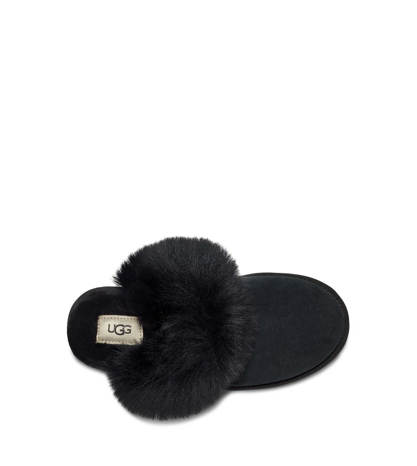 Nuevo 100% Auténtico UGG Suave Acogedor Mujer Suff Sis II Zapatilla Negro/Negro Foto 2 de 4