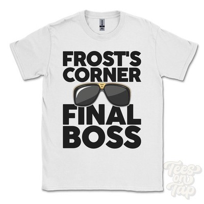 FROST'S CORNER FINAL BOSS T-SHIRT lustiges Weihnachtsgeschenk tolles Torrington Devon