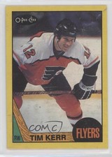 1987-88 O-Pee-Chee Box Bottoms Tim Kerr #B gr9