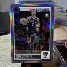 2023-24 Panini Premium Stock Dariq Whitehead #238 “Silver” Rookie Card RC Nets