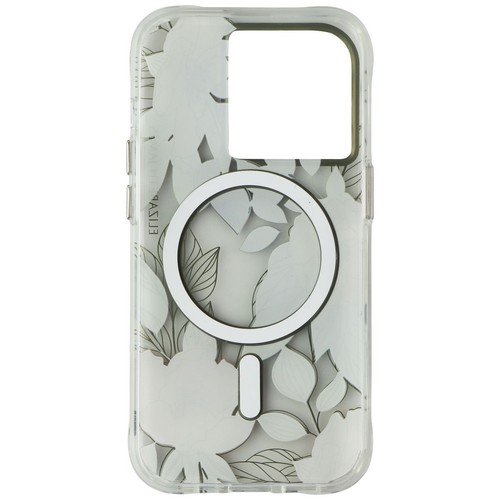 Elizabeth James Étui pour Magsafe pour IPHONE 14 Pro - Fleurs En - Bordeaux - Photo 3 sur 3