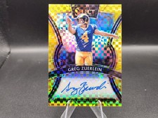2019 Select Greg Zuerlein Gold Prizm Auto #10/10 Rams Bookend