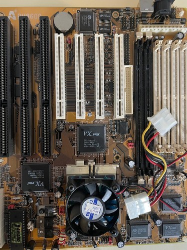 RETRO VINTAGE Amptron PM-8600 Motherboard AND AMD-K6-200ALR CPU - Picture 3 of 4