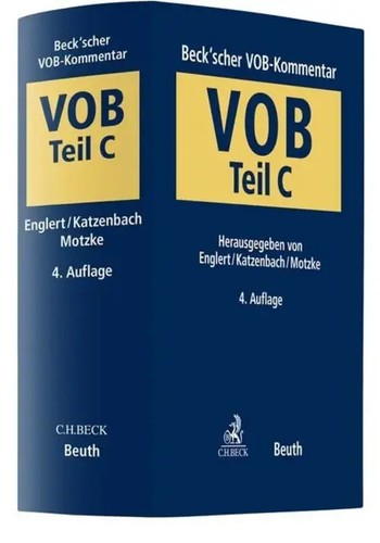 Beck'scher VOB-Kommentar Teil C | DIN e.V. (u. a.) | Buch | Deutsch ...