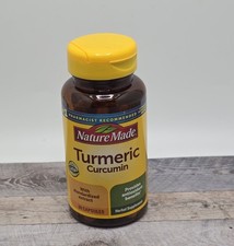 Nature Made Turmeric Curcumin 500mg 60 Caps Herbal Supplement Antioxidant 7/27