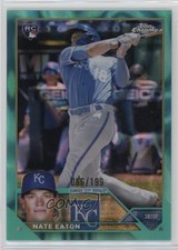 2023 Topps Chrome Aqua Lava Refractor 66/199 Nate Eaton #96 18gt