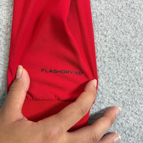 The North Face Hoodie Boys Large Red Tekno FlashDry Jacket Zip Athleisure Hike - Picture 4 of 11