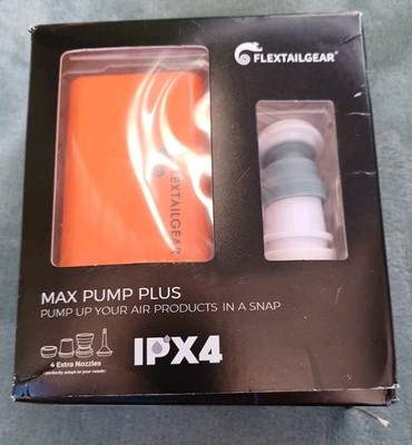 FLEXTAILGEAR - MAX Pump Plus Portable Air with 3600mAh Battery Orange 