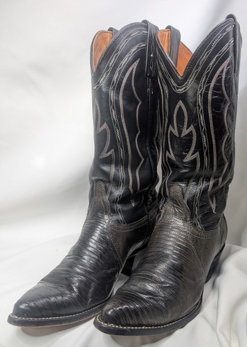 Vintage J. Chisholm Women’s Exotic Caiman Western Boots Size 7 Handcrafted USA - Picture 12 of 12