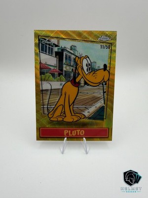 2026 Topps Disney Neon Pluto Mickey Shorts Short Prints Gold Wave /50 #MSSP-22
