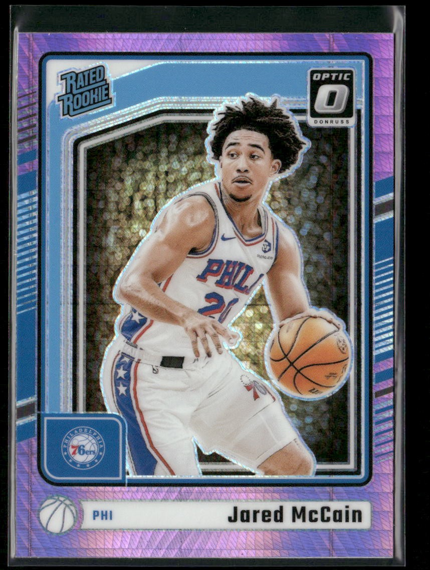 Jared McCain 2024-25 Donruss Optic Hyper Pink #270 RC