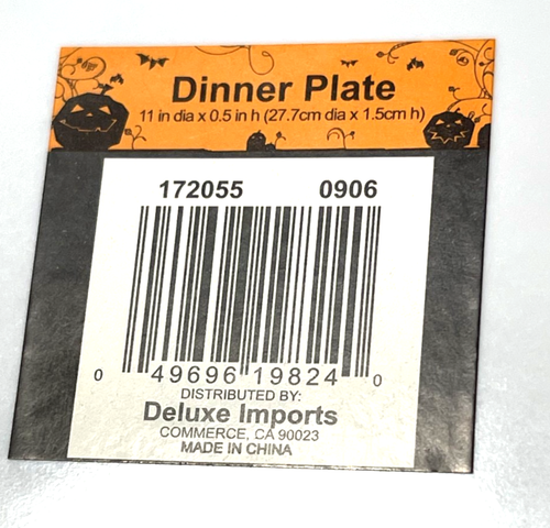 Halloween 6 New 11" Plates Melamine Monster Frankenstein From Target - Picture 4 of 5