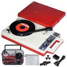 ANABAS GP-N3R Audio Nostalgic Portable Vinyl Records LP Player new from JP