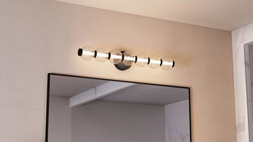 Quoizel PCELW8525 Elway 7 Light 25"W LED Bath Bar - Chrome - Picture 2 of 12