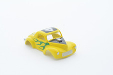Auto World T-Jet 1941 Willys Coupe Gasser - Yellow w/ Green Flames HO Scale Body