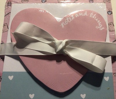 Eccolo Daura Lee Heart Notepads Gift Set New