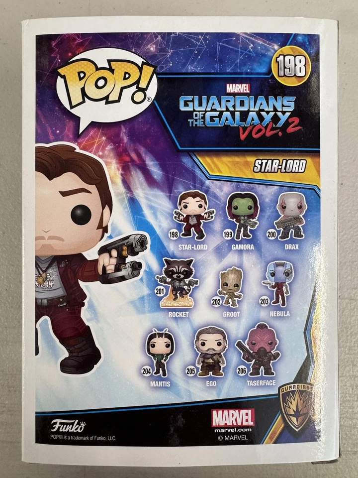 Star-Lord 198 ~ Marvel: Guardianes de la Galaxia (GOTG) Vol. 2 ~ Vinilo Funko Pop Foto 3 de 4