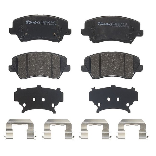 Bremsbelagsatz Scheibenbremse 17 Mm Brembo FüR U.A. Hyundai I30-image