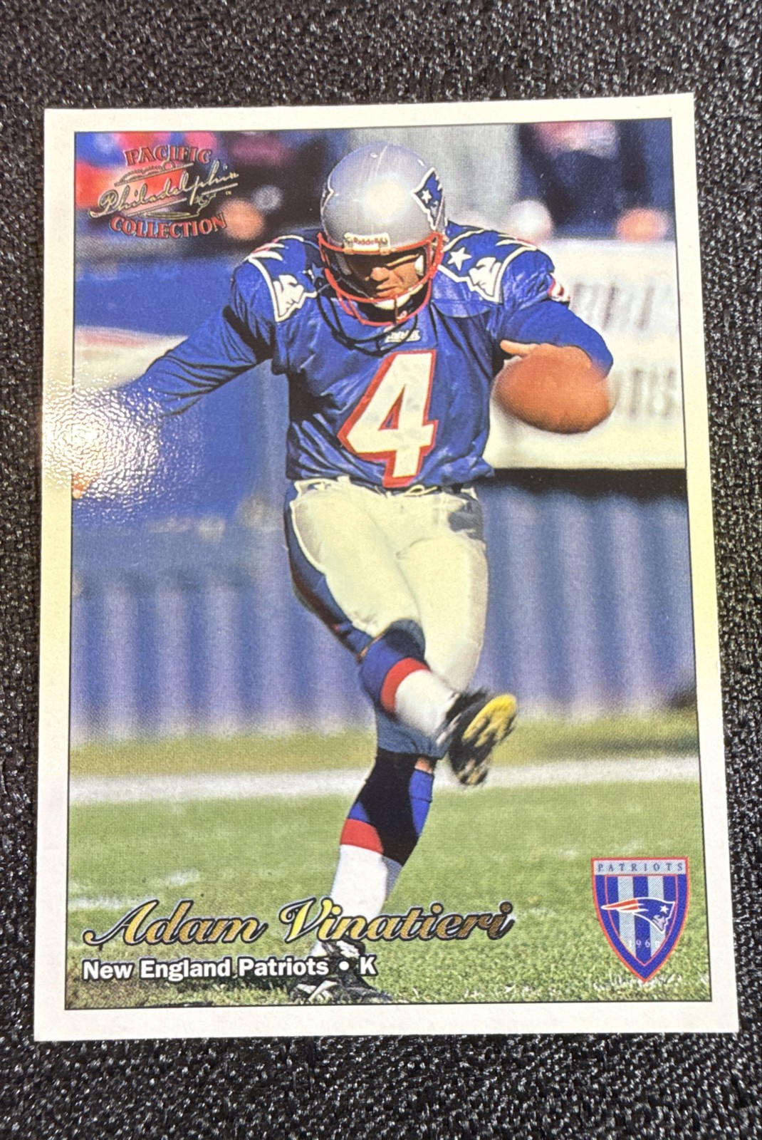 1997 Pacific Philadelphia Adam Vinatieri #199 New England Patriots Rookie HOF