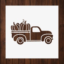 Pumpkin Farm Truck Stencil