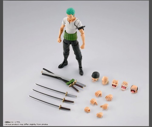 Bandai SH Figuarts One Piece Roronoa Zoro Romance Dawn Action Figure 6" 1/12 - Picture 6 of 10
