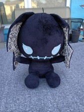 Handmade Black Creepy Bunny Heavy Duty Stuffed Plush Zombie Uniquely Yours