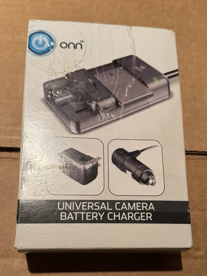 Universal Camera ''ONN'' Battery Charger Wall&Car Adapters For Lithium-lon New M
