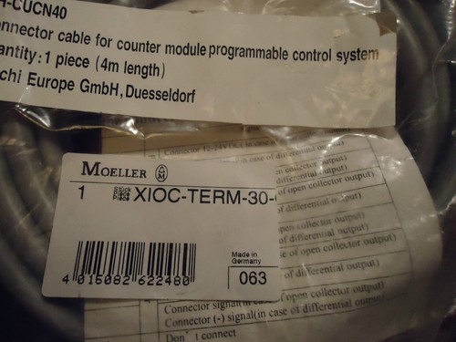 MOELLER CONNECTOR CABLE FOR COUNTER MODULE PROGRAMMABLE CONTROL SYS,#XIOC-TERM30 - Picture 2 of 8