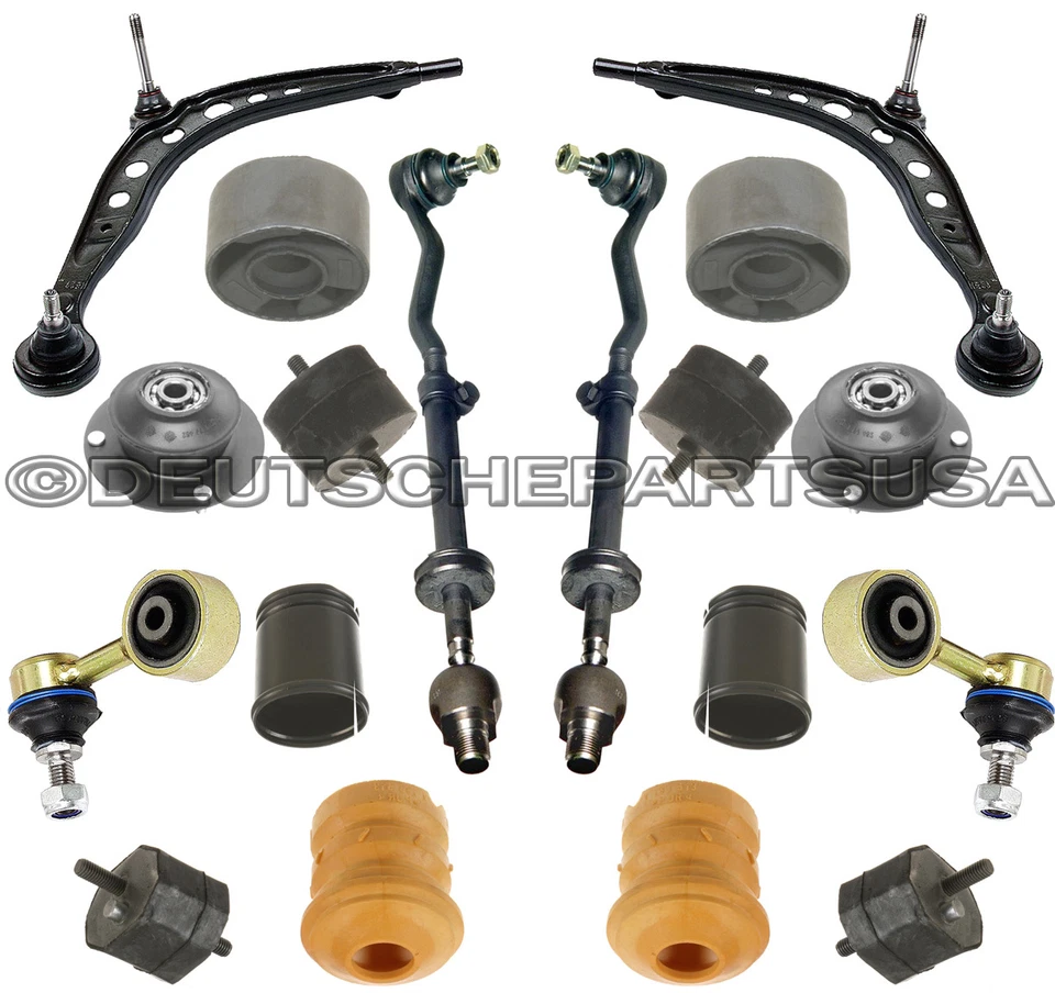 BRAZO DE CONTROL BARRA DE AMARRE MOTOR MONTAJE PUNTAL para BMW E30 325i KIT DE SUSPENSIÓN 18 Foto 2 de 4