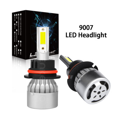 9007 LED Headlight Bulbs Conversion Kit White High Beam Replace Halogen 28000LM