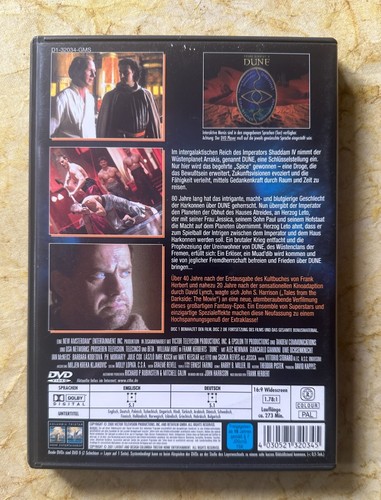Frank Herberts DUNE (2000 Miniserie) German 2-Disc DVD - PAL Region 2 - VG+/VG - Bild 2 von 4