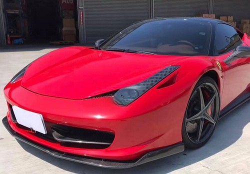 Carbon Fiber Front Bumper Lip Splitter Diffuser Fo Spider Italiar Ferrari 458 - Picture 6 of 10