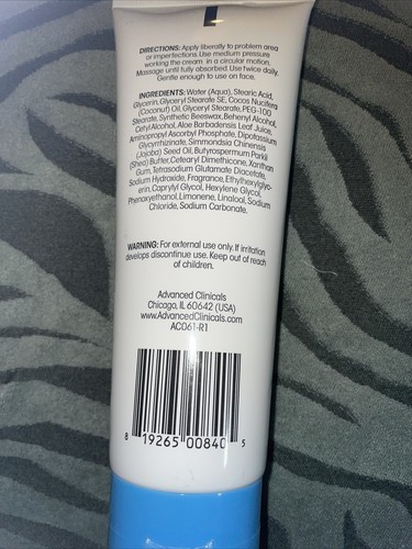 Advanced Clinicals Dark Spot Therapeutic Cream 8 fl New Sealed - Picture 2 of 2