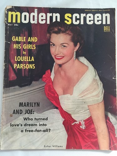 Modern Screen Magazine 1954 Esther Williams Marilyn Monroe Lingerie Photo Gable - Picture 3 of 11