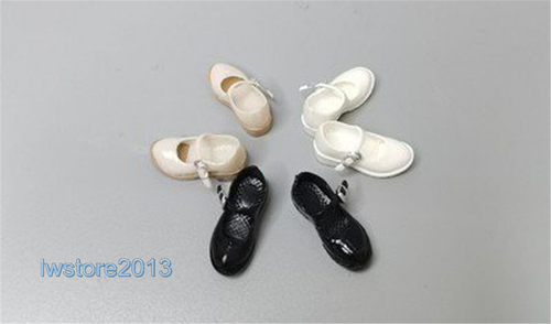 1/12 weibliche schwarze Student flache Schuhe Modell für 6inch TBL SHF Actionfigur Körper - Bild 6 von 6