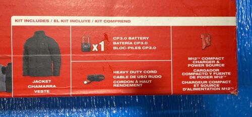 Milwaukee M12 Heated Toughshell Jacket Kit Black 3X-Large Battery 204B-213X NEW - Picture 5 of 5
