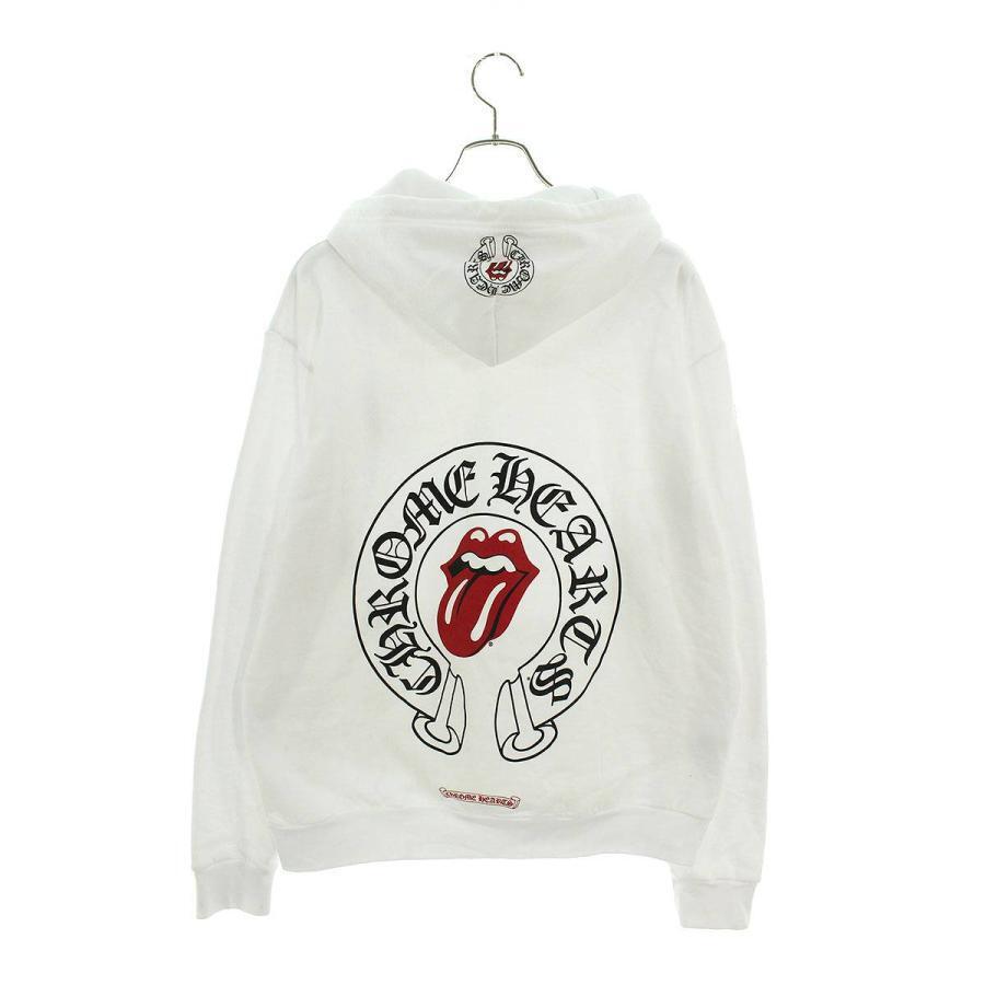 Chrome Hearts Lip And Tongue Hoodie Size M 38 White cotton Chrome Hearts Lip And Tongue Hoodie Size M 38 White cotton