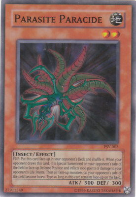 Yugioh PSV-003 PARASITE PARACIDE   SUPER RARE Unlimited Edition